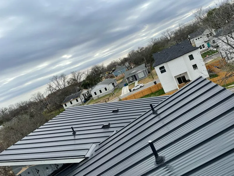 Standing seam metal roof panels with vents for Skylight Repair in Pocatello